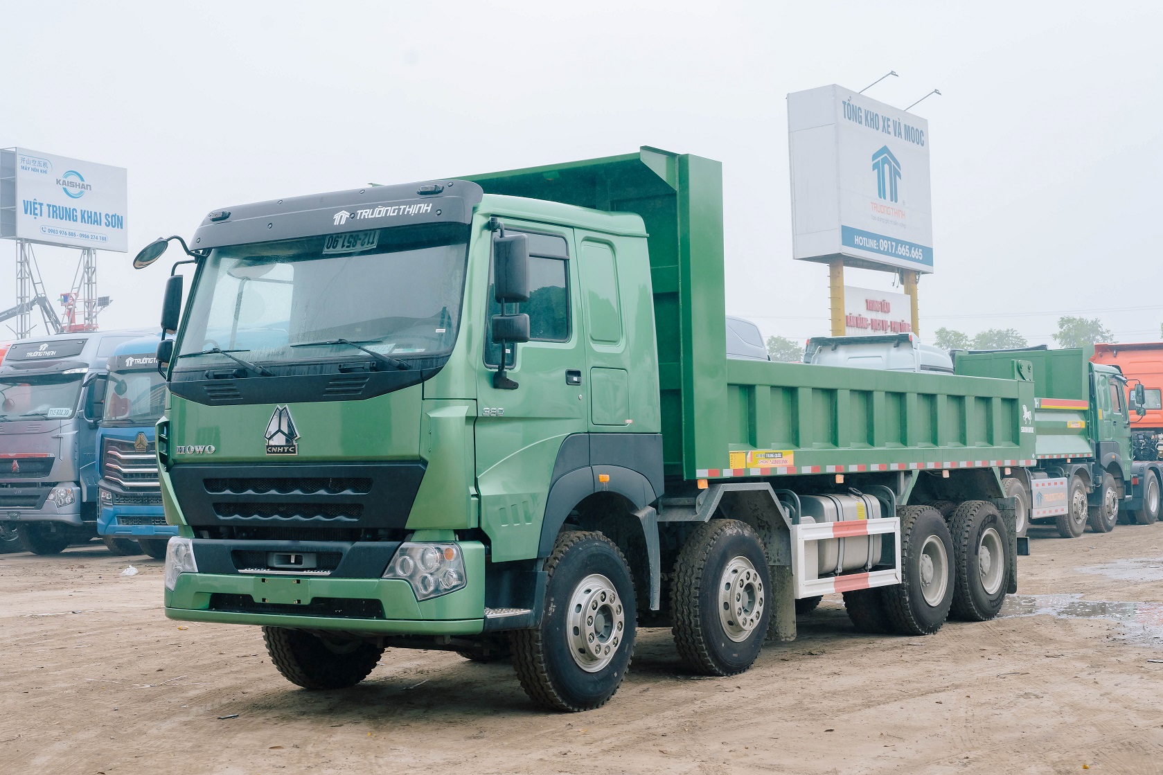 Xe Ben Howo 4 Chân Thùng Vuông Bản Full